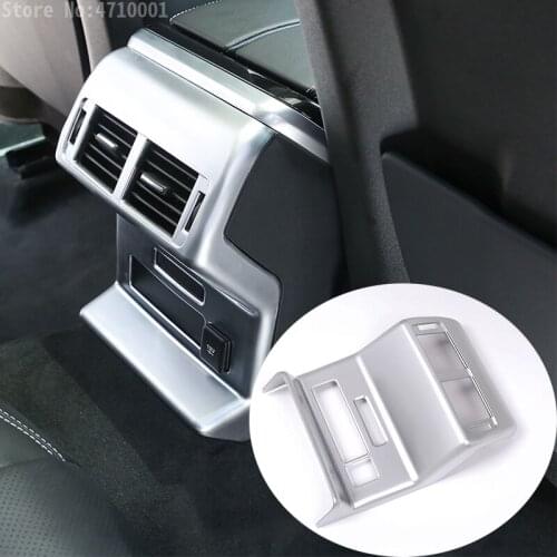 Car Inner Armrest Rear Row Air Conditioning Vent Outlet Frame Cover Trim For Land Rover Range Rover VELAR 2017 Auto Accessories