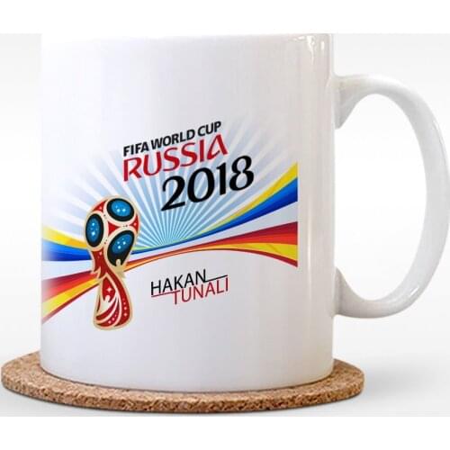 Customized World Cup 2018 Design White Mug Cup-2