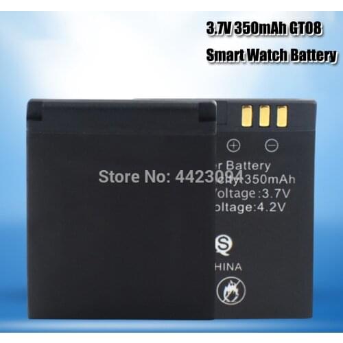 Replacement Battery for Smart Watch GT08 3.7V 350mah Rechargeable Lithium Polymer Spare Battery for Smart Watches GT08