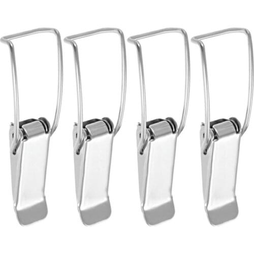 Iron plating Spring Loaded Draw Toggle Latch Catches Hasp (118mm / 4.65" Length) Pack of 4