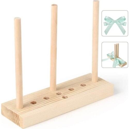 1piece Of Diy Enthusiast Bow Making Tool Wooden Gift Decoration Brooch Maker Wooden Bow Making Tool