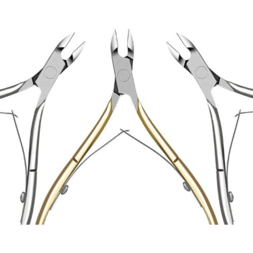 1pc Professional Nail Cuticle Scissors Stainless Steel Cuticle Cutter Gold and Silver Color Nail Tools