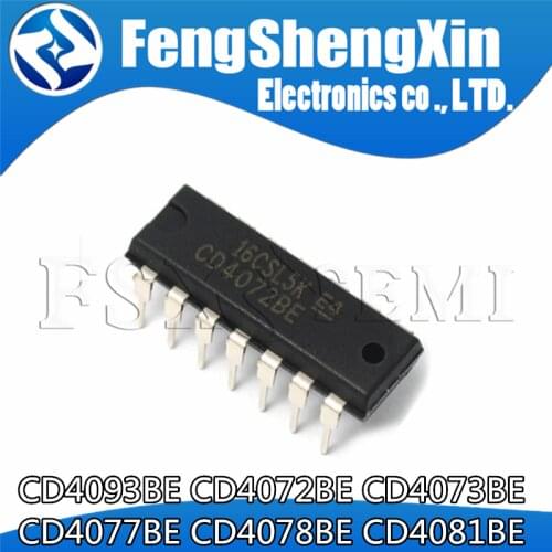 10pcs/lot CD4093BE CD4093 HEF4093/HCF4093 DIP-14 4093BE Schmitt trigger IC