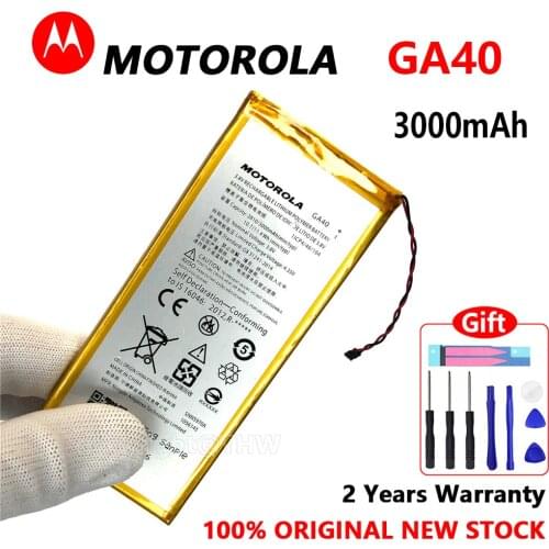 100% genuine 3000mAh GA40 Battery For Motorola Moto G4 /G4 Plus XT1625 XT1622 XT1644 XT1643 SNN5970A Batteries With Gifts Tools