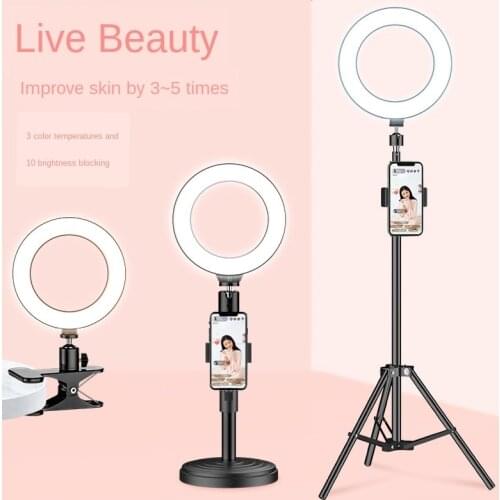 16cm LED Selfie Ring Light Dimmable LED Ring Lamp Photo Video Camera Phone Light ringlight For Live YouTube Fill Light