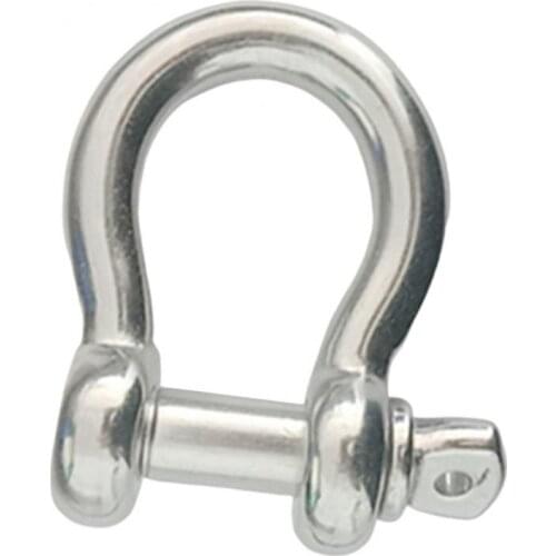 3/8" Marine Hardware Bow Shackle Clevis Screw Pin Anchor 316 Stainless Steel