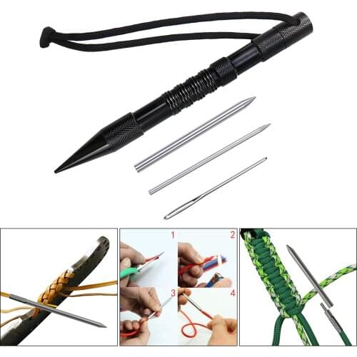 4/9/12Pcs Paracord Lacing Needles Stainless Steel Tool Set Fid Lacing Stitching Outdoor Paracord Tools