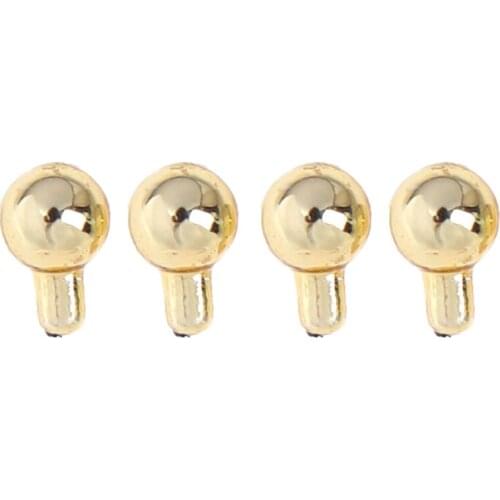 4Pcs/Lot Mini Door Knobs Fittings Door Handles 1/12 Scale Dollhouse Miniature Doll House Accessories
