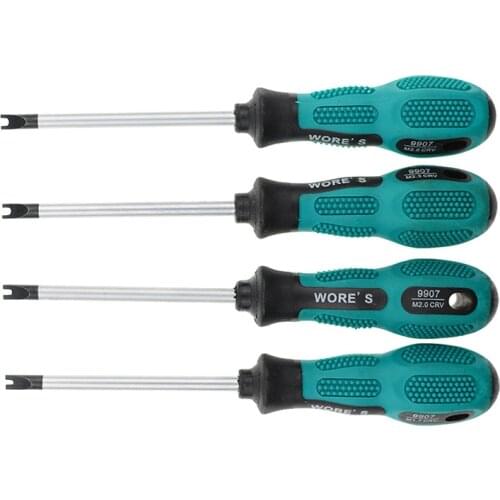 4 pieces much magnetic U-shaped groove fork precision screwdriver and H fork type screw