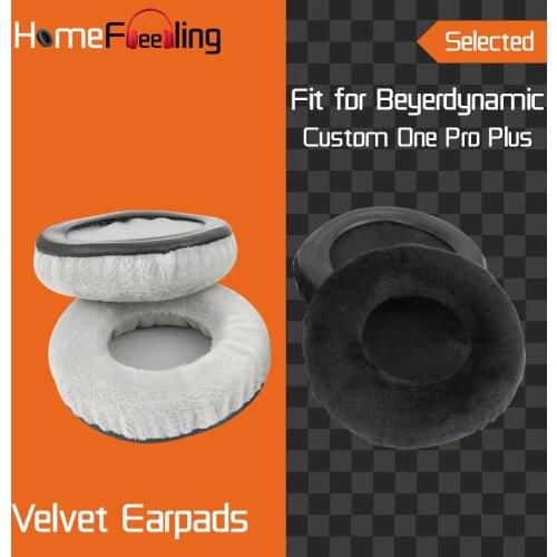 Homefeeling Earpads for Beyerdynamic Custom One Pro Plus Headphones Earpad Cushions Covers Velvet Ear Pad Replacement