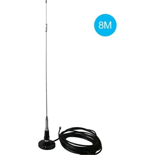 Car Antenna Roof Transmitting Antenna 8m Feeder 150W 3dBi Gain 76-108MHz Frequency Adjustable