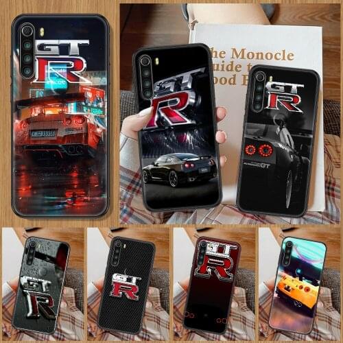 Sports car GTR Phone Case For Xiaomi Redmi Note 7 8 9 10 7A 8T 9A 9T 9S 10S Pro black silicone back luxury shell painting bumper