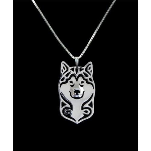 DANGGAO Newest fashion Handmade Alaskan Malamute Pendant women chain choker necklace Dog charm Jewelry Pet Lovers Gift