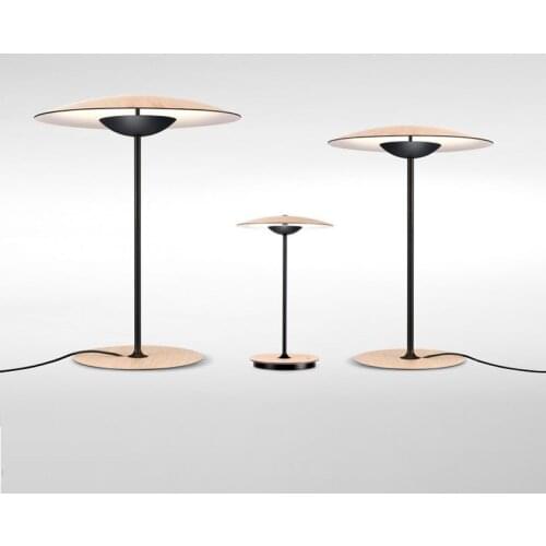 Simple fashion sofa study Italian art living room bedroom model room bamboo hat decoration household wooden table lamp