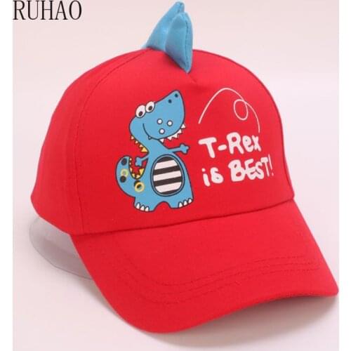 2019 childrens boy hat cap cartoon cute dinosaur baseball cap 3-8 years old Snapback hip hop hat Kids gift