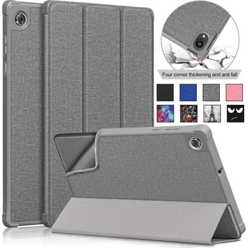 For Lenovo Tab M10 HD 2nd Gen Tablet Magnetic Fabric Soft TPU Cover Funda for Lenovo M10 HD TB-X306X TB-X306F X306X Cover