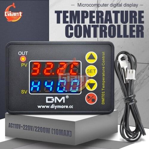 DMT01 Digital Temperature Controller Thermostat Thermoregulator Aquarium Incubator Water Heater Temp Control 110V 220V 12V 24V