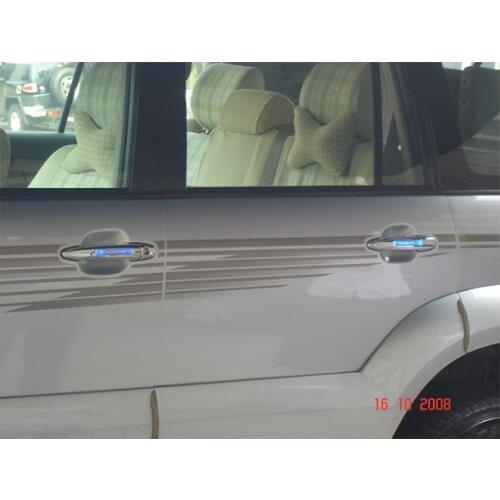 For Toyota HILUX SURF Plating Door Handle With LED Light