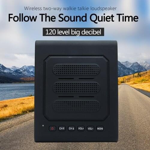 Hot Walkie Talkie Wireless Handheld Speaker Mic black Two Way Intercom Amplifier Loudspeaker for Restaurant School