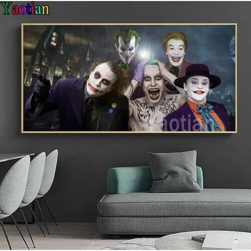 Group Photo of Clowns 5d diy diamond painting full square round mosaic handicrafts diamond embroidery for 2021 New arrival gift
