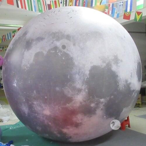 Best Selling Science Technology Museum Large Lighting Inflatable Moon Balloon