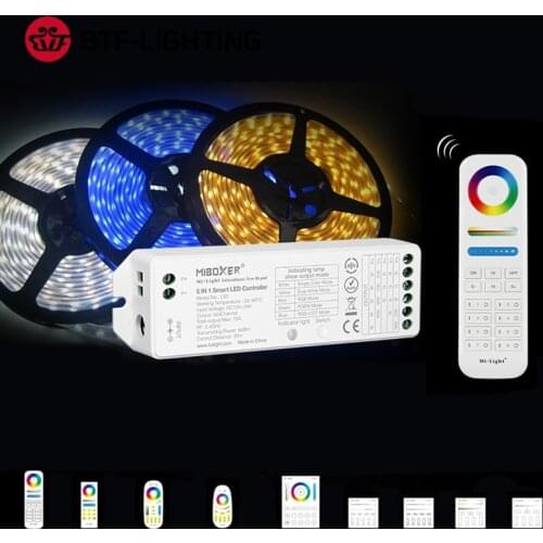Smart LED Light Strip Controller CCT RGB RGBW RGBCCT LED Strip Lights 2.4GHz Battery Touch Wifi APP Max 360W 12V 24V 110V 240V