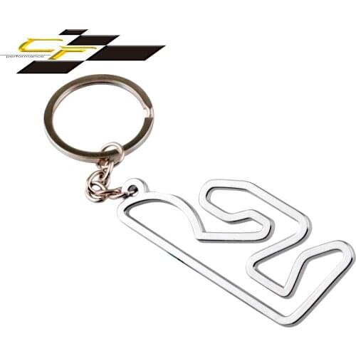 Metal Car keychain key Ring 1pc Universal Accessories Valencia Circuit Auto Key Chain Ring