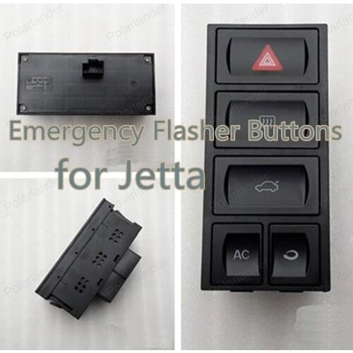 Polarlander NEW Origianl Emergency Flasher Buttons Emergency Hazard Warning Light Button for J/etta 1GD953529g 03-09