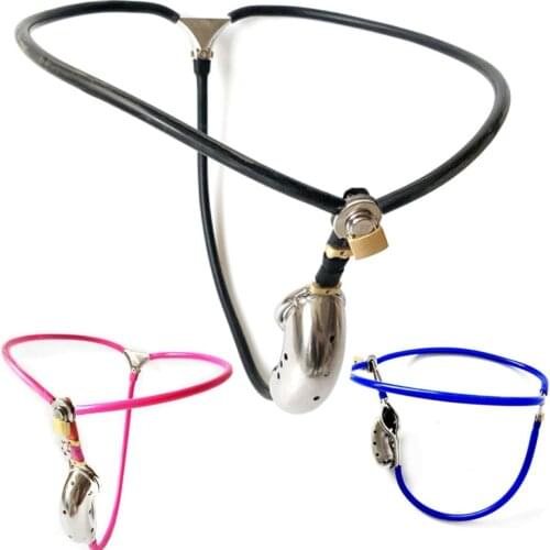 New Male Invisible Chastity Belt Stainless Steel Penis Cage Sex Toys for Men Chastity Device BDSM Toys 3 Color Choose