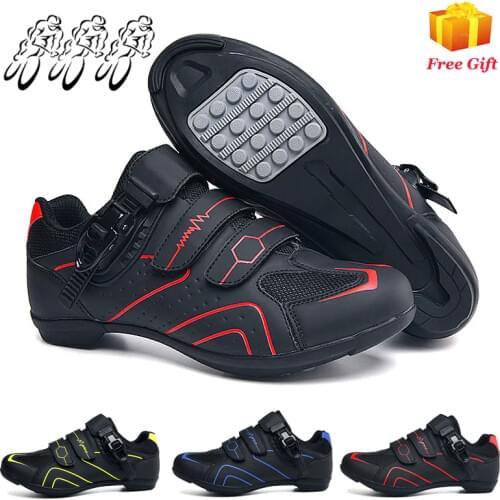 Professional Road Bike Lock-free Riding Shoes Mens Hard Bottom Autumn and Winter New Mountain Bike Lock Shoes Dynamic Bicycle S