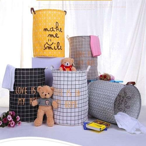 Foldable Laundry Bucket Clothes Organizer Laundry Baskets Storage Organizer large Dirty Laundry Bag Basket for Toy handle