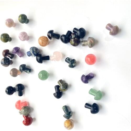 Piedras Preciosas Sueltas Mushroom Decor Rock Aquarium Decoration Pierre Naturelle Opal Piedras Reiki Quartz Rosa Amatista ZLF