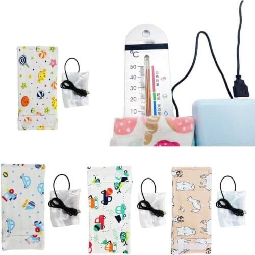 USB Milk Water Warmer Travel Stroller Insulated Bag Baby Nursing Bottle Heater
