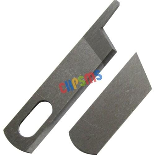 Upper & Lower Knives Blades #412585&412749 fit for Singer 14u12a,14u13,14u65 14U