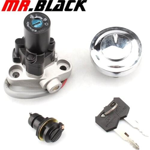 Motorcycle Ignition Switch Lock Gas Tank Cap Cover Lock Key for Yamaha XVS1100 XVS650 4TR-82021-00 4TR-82501-00 4TR-82501-01