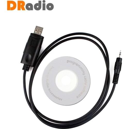 1 Pin 2.5mm USB Programming Cable For Motorola GP3188 GP68 CP150 CP180 CT450 PRO3150 P040 EP450 Walkie Talkie Accessories