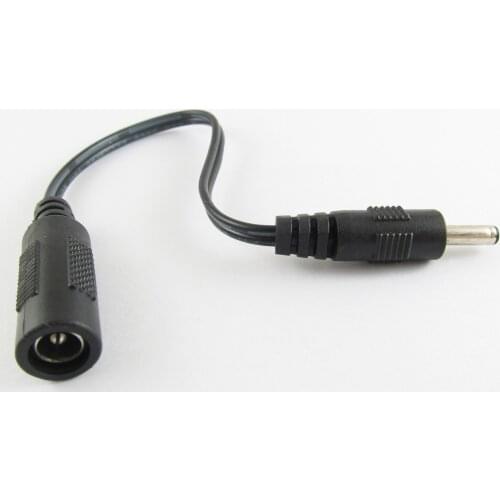 10pcs 15cm 3.5x1.35mm Male Plug to 5.5x2.1mm Female Jack DC Power Adapter cable