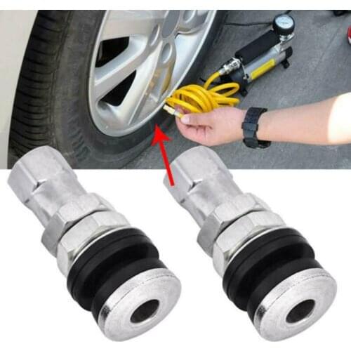 10pcs Metal Car Motorcycle In Tire Tyre Valve Short Stems With Dust Cap