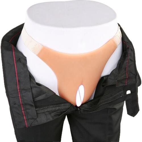 2019 Silicone T-back Women Panty Camel toe Female Crossdresser Men Transgender Cosplay Realistic Panties Women Silicone Vagina