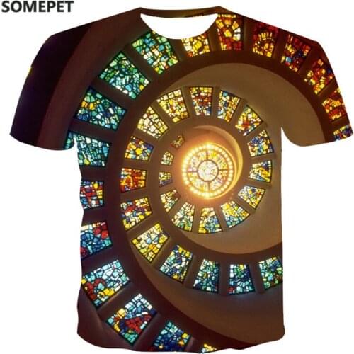 2020 Summer Popular Hip-Hop T-Shirt Fashion Harajuku Style Color Art Print Men And Women Tops