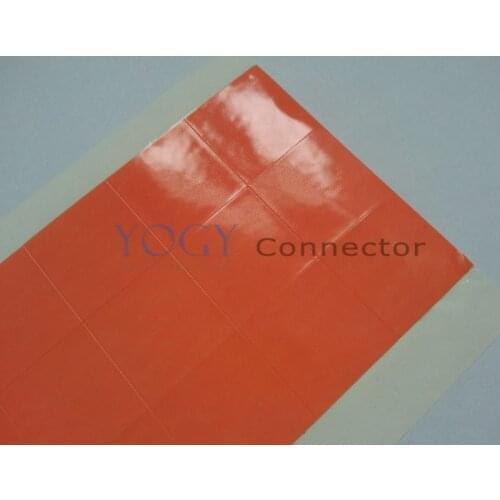 50pcs (2.5cm) 25mm*25mm Double Adhesive Thermal Conductive Pad Gap Mat for LED Transistor, DC PCB Heat sink, Chip Heat Transfer