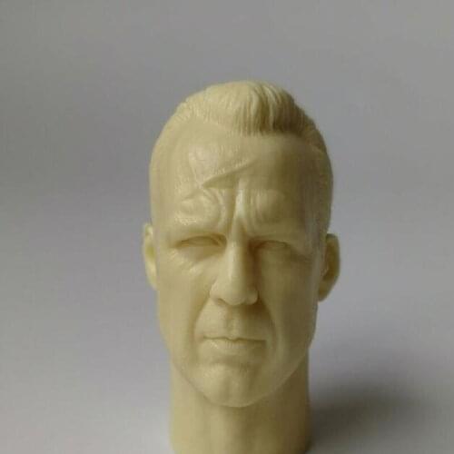 Blank 1/6 Scale Sin City Bruce Willis Head Sculpt Unpainted Fit 12" Figure
