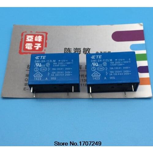 Free Shipping 100% new original relay 10pcs/lot OEG TE Power Relay OMI-SH-112LM 12V 10A 4PIN