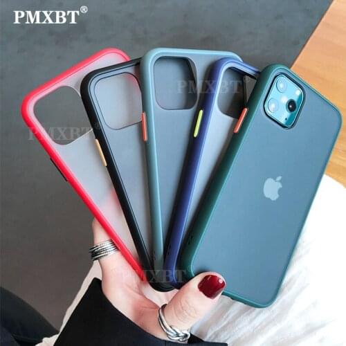Matte Translucent Phone Case For iphone SE 2020 High Quality Silicone Soft Hard Cover For iphone 11 Pro XR X XS MAX 6S 7 8 Plus