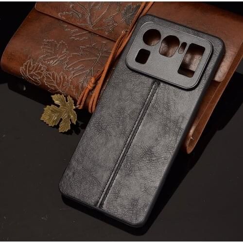 Case For Mi 11 Ultra PU Leather Texture PU Leather Back Hard Plastic Cover For Xiaomi Mi11X Ultra Lite Pro