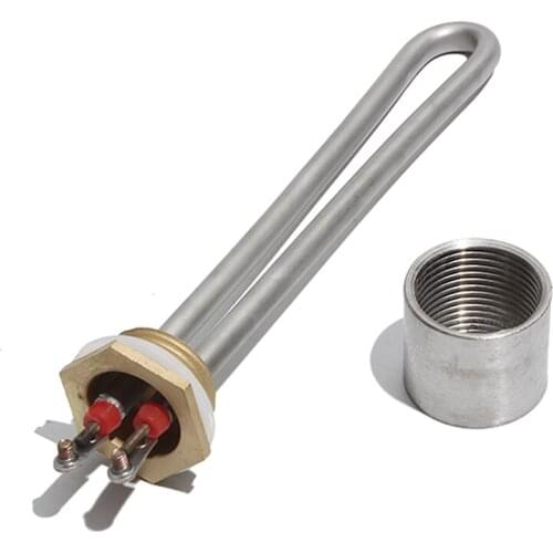 1 Inch/DN25 Copper Thread Electric Heating Element for Boiler Heater/Water Dispenser 700W/1000W/1500W Heater with Accessory