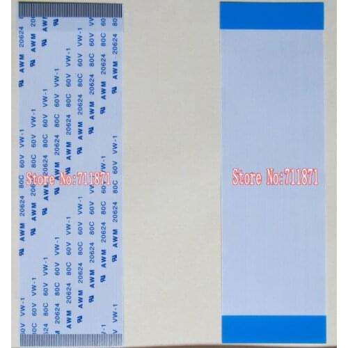 LCD or LED 60 Pins TTL FFC Cable Connection in the same plane 250mm Length 0.5mm Pitch 60P Flexible Flat Cable FFC Line