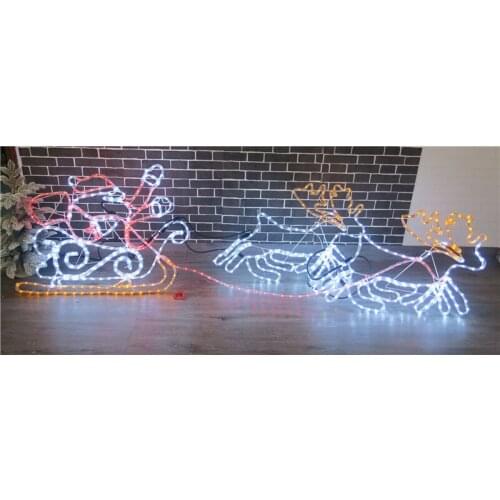 Heidi Christmas mall scene layout supplies water pipe lights deer cart shape luminous ornaments Christmas decoration supplies