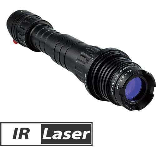 IR500 Zoomable Beam IRTactical Laser Flashlight Laser Designator High Power and Long Distance Illuminator Sight Scope for Gun