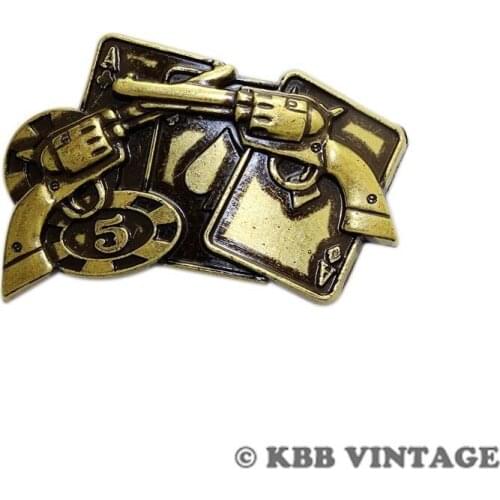 KB404) Wholesale 50pc 1-3/5'' Western Decor Poker Card Concho Leathercraft Antique-Bronze